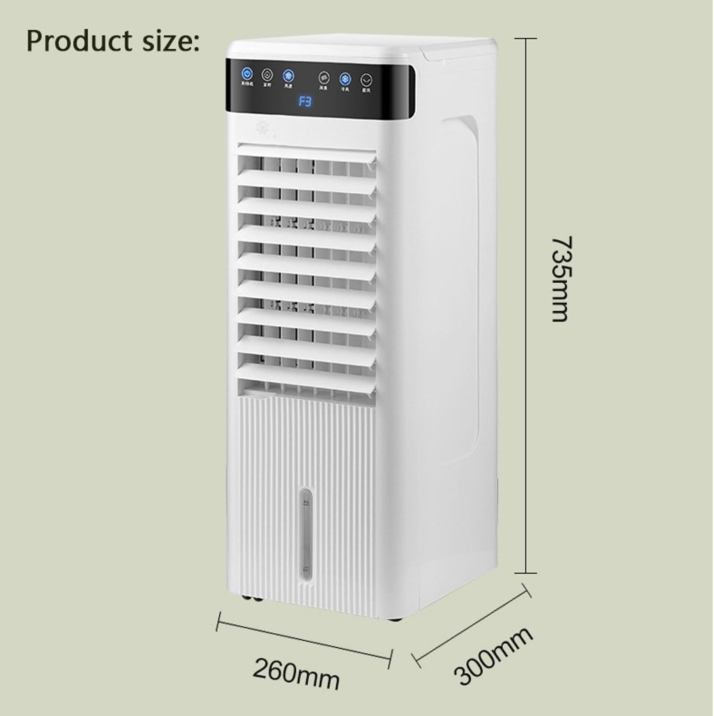 GENERIC Refroidisseur Par évaporation Portable Avec 3 Modes, 3 Vitesses, Minuterie De 12 Heures, Plus Grand Réservoir Pour 12 Heures De Refroidissement, Pas De Tuyau Nécessaire Pour Chambre, Bureau, Camping