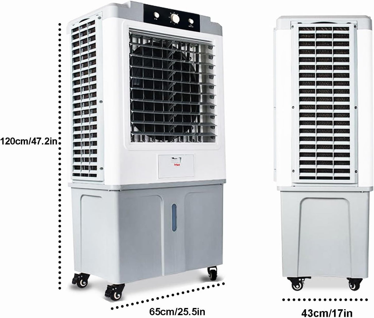 GENERIC Climatiseur Portable Avec Réservoir D'eau De 70 L | Aucune Fenêtre Nécessaire Pour Garage, Cour, Utilisation Commerciale | Unité De Refroidissement Puissante Pour N'importe Quel Espace | Facile à