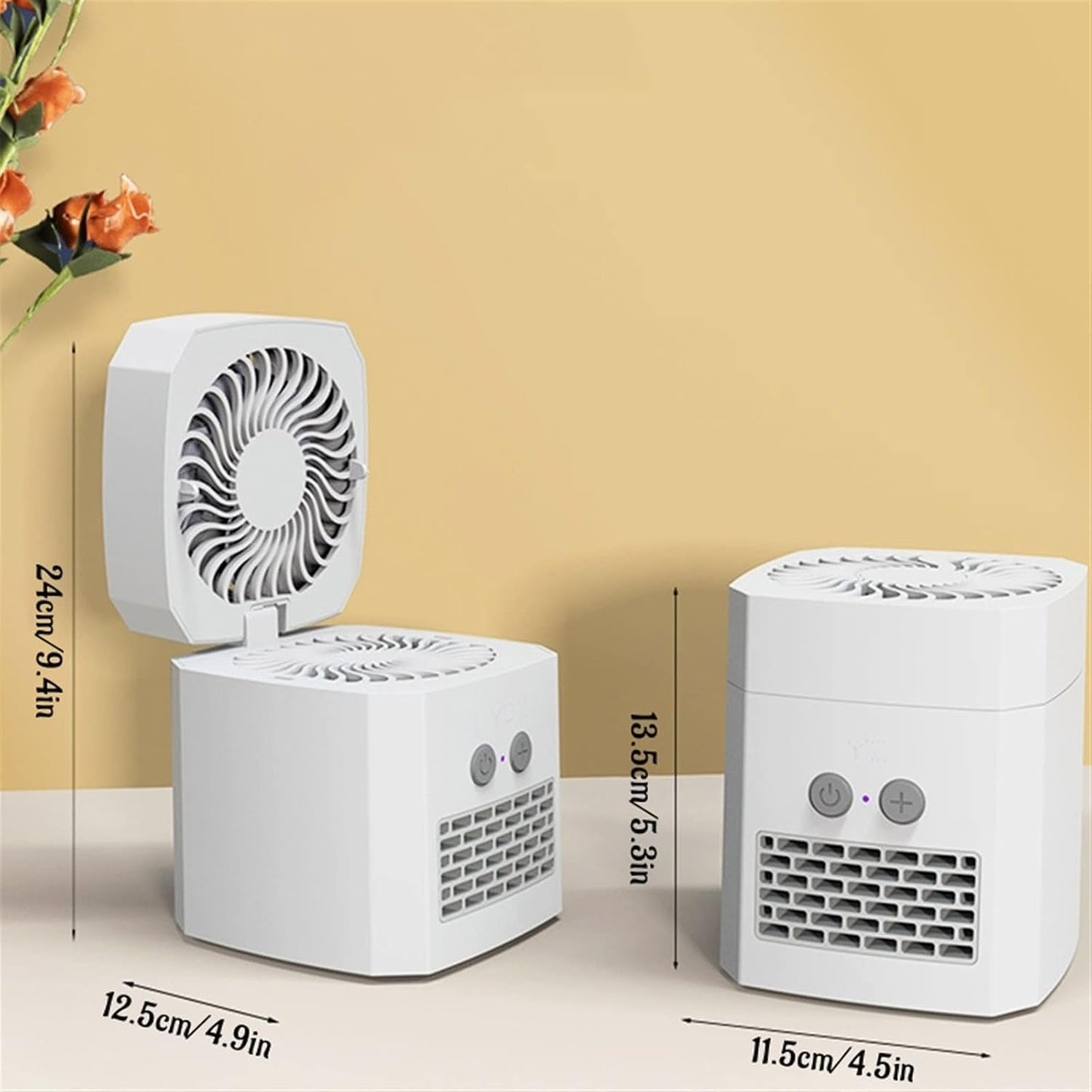 DieffematicKTY Climatiseur Mobile Portable Air Conditioner Fan Small Heater Fan Adjustable For Room Home Office