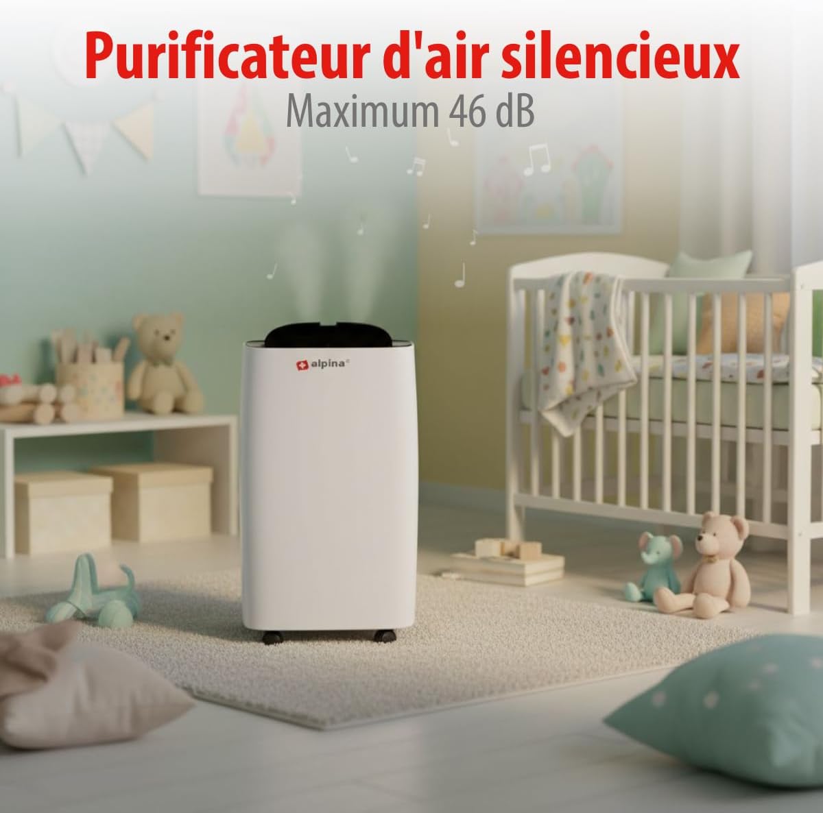 Alpina Déshumidificateur D’Air – Déshumidificateur D Air Anti Moisissure Et Anti Humidité Pour Maison Jusqu’à 20m² – Absorbeur D’Humidité Électrique – Absorbeur D’Odeur – Déshumidificateurs Compact