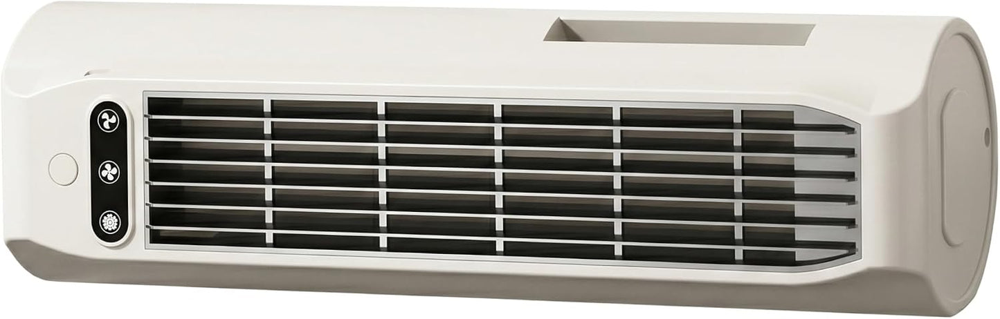 Mini Climatiseur Portable, Ventilateur De Climatiseur 3 Vitesses Sur Pied/Mural/Bureau, Rechargeable Par USB Pour La Maison/Bureau/dortoir/Camping-Car, Gris