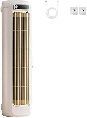  Ventilateur De Climatiseur Portable, USB Rechargeable Et Mural, Refroidissement Silencieux à 3 Vitesses Pour Bureau De Chambre à Coucher, Unité De Climatisation Légère Compacte Avec Batterie Pour L'ut