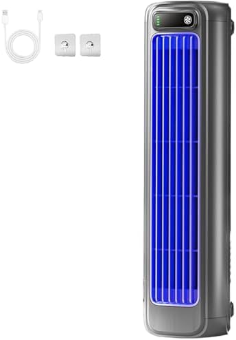  Ventilateur De Climatiseur Portable, USB Rechargeable Et Mural, Refroidissement Silencieux à 3 Vitesses Pour Bureau De Chambre à Coucher, Unité De Climatisation Légère Compacte Avec Batterie Pour L'ut