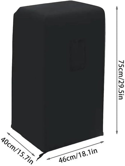  Housse De Protection Pour Climatiseur Mobile, Sac De Rangement élastique En Soie De Lait, Avec Poche Pour Télécommande, Noir, 40 X 46 X 75 Cm, Protecteur De Climatiseur D'intérieur