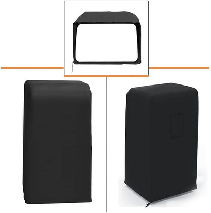  Housse De Protection Pour Climatiseur Mobile, Sac De Rangement élastique En Soie De Lait, Avec Poche Pour Télécommande, Noir, 40 X 46 X 75 Cm, Protecteur De Climatiseur D'intérieur