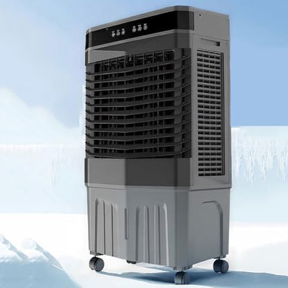  Climatiseur évaporatif Portable, 120° Oscillant, Sans Tuyau, Avec Télécommande, 3 Vitesses, 3 Modes, Minuterie 12 H, Ventilateur Silencieux Pour Chambre, Bureau Ou Maison.