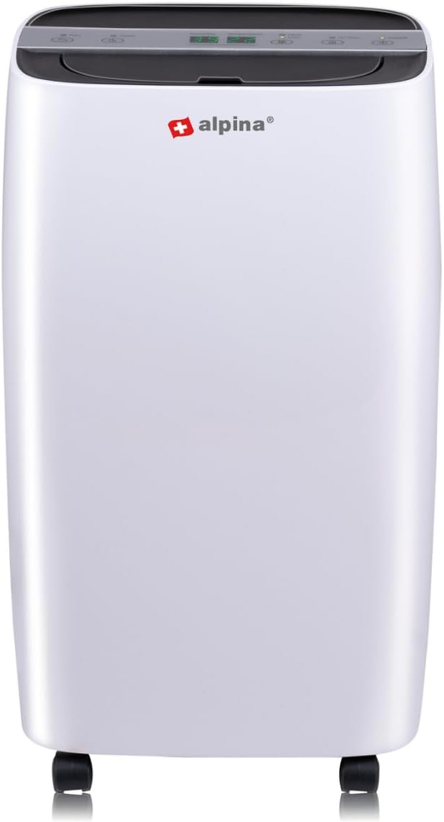  Alpina Déshumidificateur D’Air – Déshumidificateur D Air Anti Moisissure Et Anti Humidité Pour Maison Jusqu’à 20m² – Absorbeur D’Humidité Électrique – Absorbeur D’Odeur – Déshumidificateurs Compact