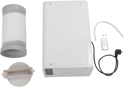  SIXRUN Climatiseur Compresseur, Climatisation Contrôle Vocal Air Froid/Chaud Avec Télécommande Pour Bateau Caravane Dortoir Espace De 1 à 10㎡ (Prise UE 220V)