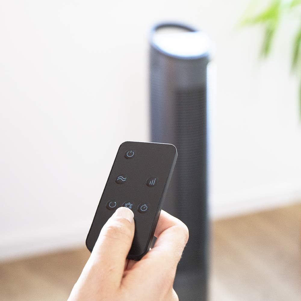  Cecotec Rafraîchisseurs D'air Par évaporation EnergySilence 2000 Cool Tower. Puissance 60 W, Réservoir Amovible De 2 Litres, 3 Vitesses, 3 Modes Avec Oscillation, Minuterie, Contrôle Tactile