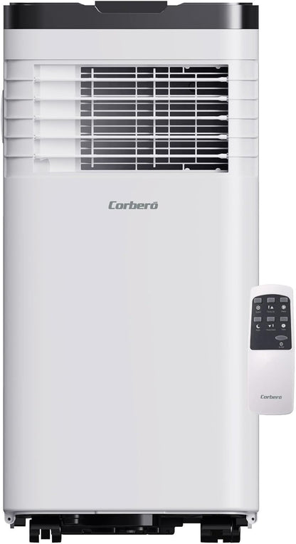  Corberó CPC07 Climatiseur 3 En 1 Avec Télécommande, 2000 W, 10-16 M², 16-31 °C, Refroidissement, Chauffage, Déshumidification, 2 Vitesses, Minuterie 24 Heures
