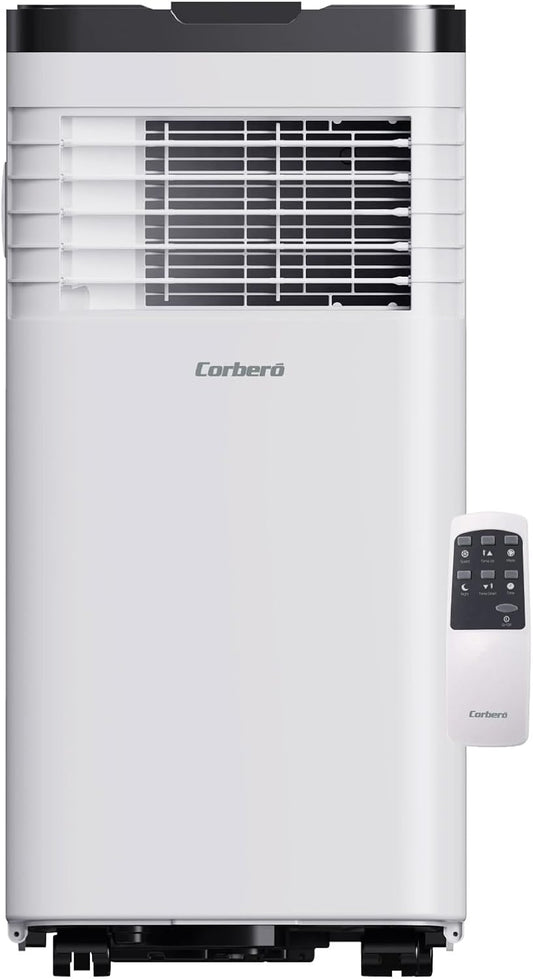  Corberó CPC07 Climatiseur 3 En 1 Avec Télécommande, 2000 W, 10-16 M², 16-31 °C, Refroidissement, Chauffage, Déshumidification, 2 Vitesses, Minuterie 24 Heures