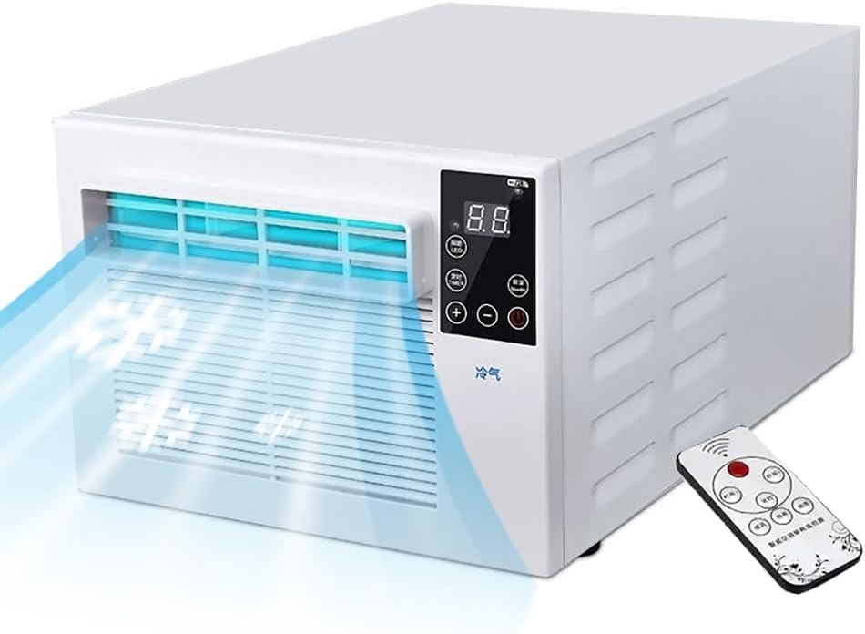  Climatiseur Portable, Refroidisseur Personnel 550W Et Déshumidificateur Pour Les Chambres Jusqu'à 5m2.Énergie Efficace, Fonctionnement Silencieux Avec Télécommande.Idéal Pour Chambre à Coucher, Dortoi