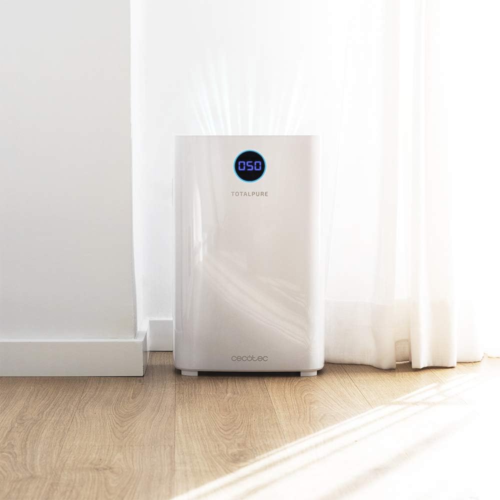  Cecotec Purificateur D'air TotalPure Connected 7500 Connected Purificateur D’air Avec 600 CADR, 200 M3 De Surface Couverte, écran LED Et Contrôle Via Wi-Fi. (2500 Connected)