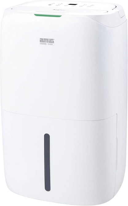  Amig – Déshumidificateur MIST - Capacité 25L/Jour - Régulation De L'humidité Et Minuterie - Réservoir D'eau Amovible 5,5L - 36x28x56 Cm - 370W - Couverture 170m³/h - Silencieux 46 DB - Séchage Linge