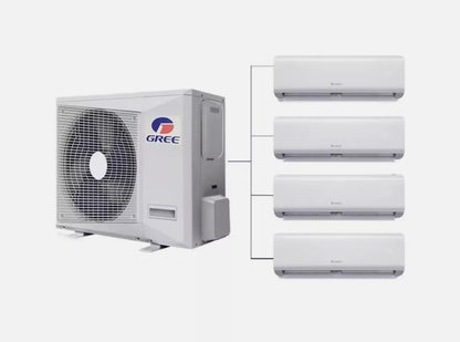 GENERIC Onduleur Solaire 42000BTU Multi 9K + 9K + 12K + 18K Zones Split Climatiseur Et Chauffage