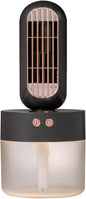  DieffematicKTY Climatiseur Mobile Portable Rechargeable Water Cooling Fan With Air Humidifier Surface Mist Air Conditioning Fan (Color : Black)