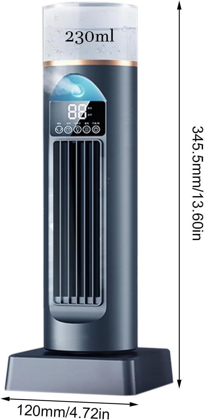 Genérico Climatiseur : Ventilateur De Refroidissement, Humidificateur évaporatif Avec Minuterie Et Télécommande, Ventilateur D'air Froid Climatiseur Personnel | Refroidisseur D'espace De Rechange