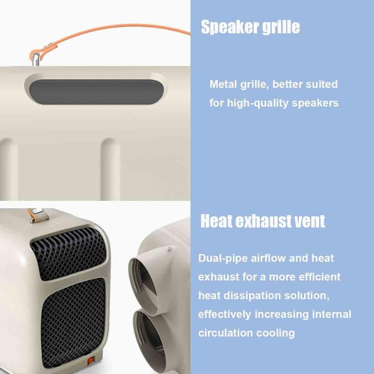  Climatiseur Mobile, Climatiseur De Camping Portable, Aucun Drainage Requis Et Télécommande, For Camping-car, Chambre, Bureau, Tentes Et Petites Pièces(Cooling)