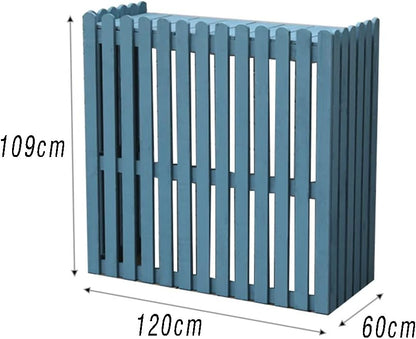 GENERIC Housse De Protection Pour Climatiseur Extérieur - Clôture En Bois Pour Climatiseurs Séparés - 120 X 60 X 109 Cm - Protection élégante Pour Jardin - Résistant Aux Intempéries - Cachette Les Unités