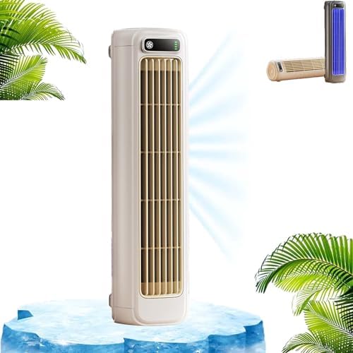  2026 Portable Air Conditioner,Desktop Cooling Fan Quiet With 3 Speeds Quiet Wall Fan, Usb Charging (2PCS-A)