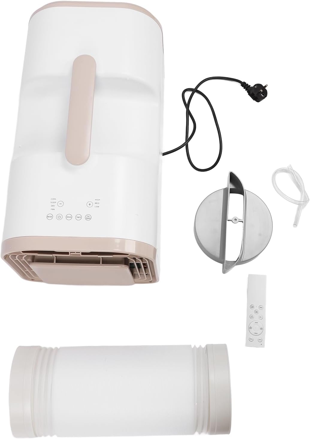  SIXRUN 4500BTU Climatiseur Portable Avec Télécommande Et Minuterie 24H Déshumidificateur Pour Camping VR Tente Garage (Prise UE 220V)