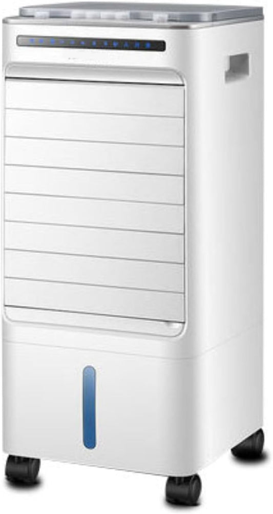  Climatiseur Portable Ultra-Silencieux, 3 Vitesses, Oscillation Automatique à 60°, Minuterie 7 H Et 4 Compartiments à Glace Pour La Maison, Le Bureau, La Chambre Et Le Camping.