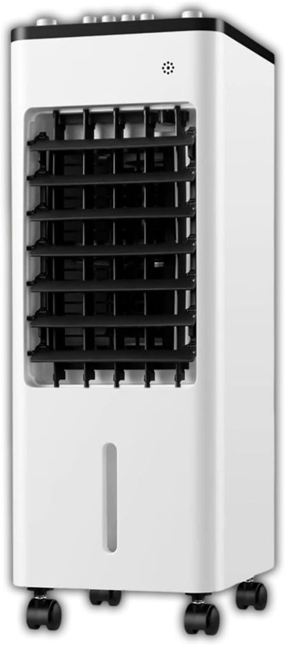 GENERIC Petit Ventilateur De Refroidissement Mobile, Ventilateur De Climatisation Portable, 3 Vitesses, Fonction Oscillante, Pour Flux D'air Frais, Réservoir D'eau à Double Remplissage, Roues à 360 ° Pour