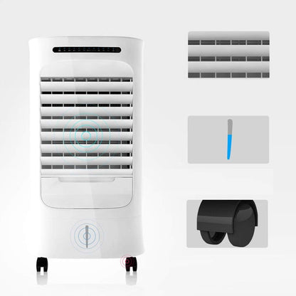  Ventilateur Climatiseur Portable, Ventilateur De Refroidissement Portable, Modèle Froid Simple Avec Télécommande, Ventilateur Électrique Compact Vertical Pour La Maison, Idéal Pour Les Dortoirs, Vent