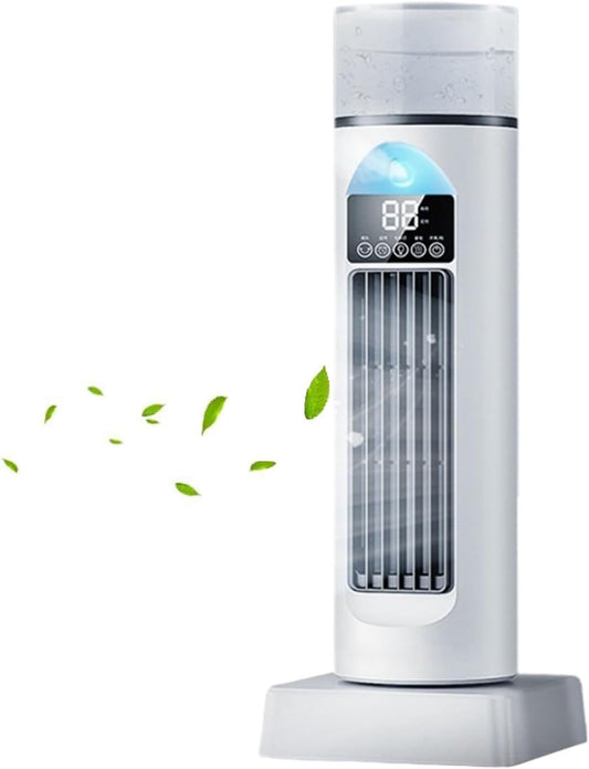  Ventilateur De Climatisation Portable Pour Chambre à Coucher, Vitesses Réglables, Climatisation De L'espace Personnel D'été Avec Minuterie Et Télécommande, Pour La Maison, Le Bureau, Le Camping, Le