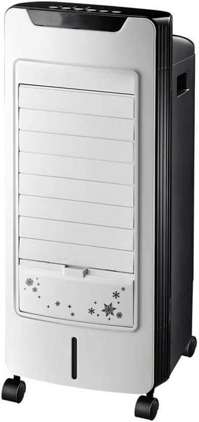  Ventilateur De Climatiseur Portable Refroidisseurs D'air Spatiaux Ventilateur D'air Froid Par évaporation Sans Lame Unité De Climatisation Refroidie à L'eau Unique Ultra-silencieuse Salon Maison Blan