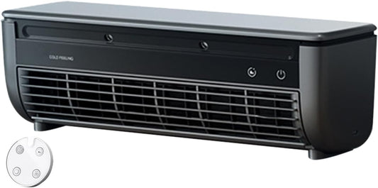  Ventilateur Avec Climatiseur,Ventilateur Climatiseur Mural - Avec Chargeur Sans Fil Et Rafraîchisseur - Pour Intérieur Cuisine Extérieur Salle De Bain Maison Voyage