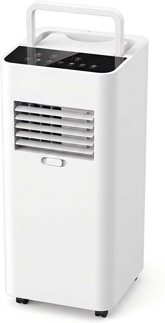 GENERIC Ultra Silencieux Portable AC 7000 BTU Pour Les Chambres à 300 Pieds Carrés, Déshumidificateur D'économie D'énergie Et Ventilateur Avec Minuterie 24h, Conception Facile De Déplacement
