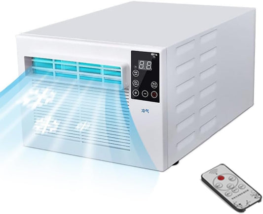  Mini Climatiseur 280W Unité De Climatisation Portable Pour Chambre à Coucher Jusqu'à 5 M2, Refroidisseur Personnel Silencieux Avec Fonction De Déshumidificateur, Pas D'installation Nécessaire, Machine