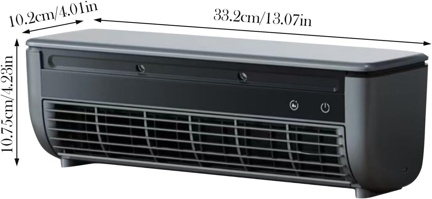  Climatiseur Mural Silencieux – Système De Refroidissement Compact Sans Conduit, 3 Vitesses Réglables, Idéal Pour Les Espaces Réduits Cuisine, Chambre, Home-Office (Color-B)