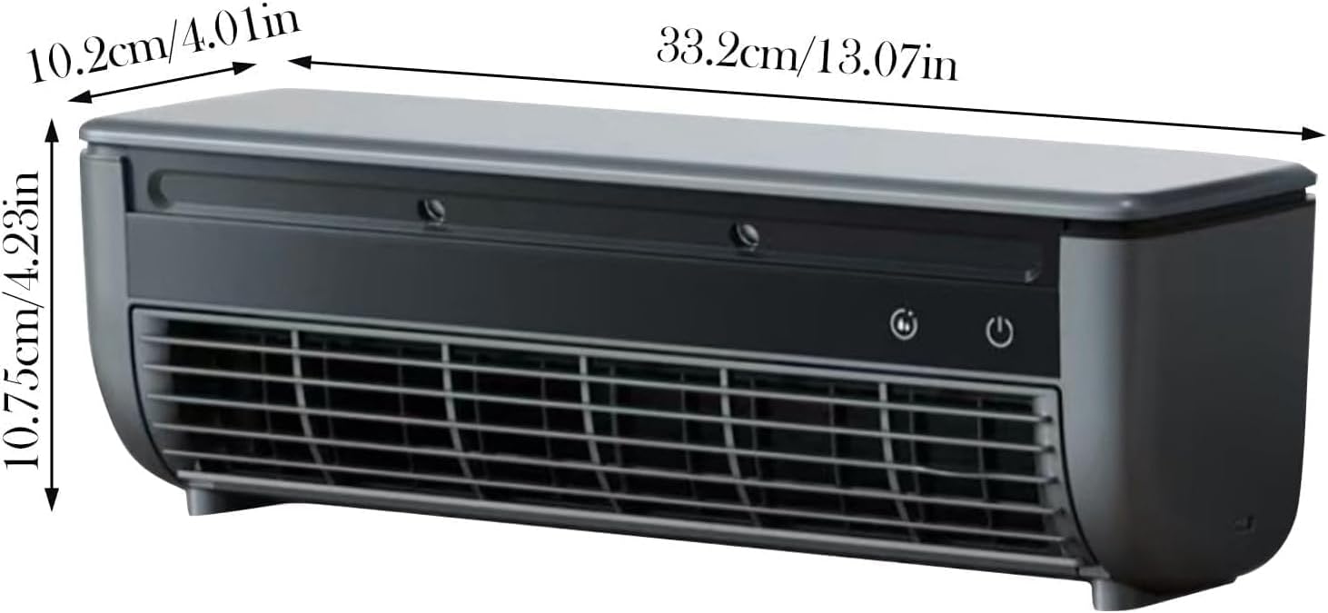  Climatiseur Mural Silencieux – Système De Refroidissement Compact Sans Conduit, 3 Vitesses Réglables, Idéal Pour Les Espaces Réduits Cuisine, Chambre, Home-Office (Color-B)