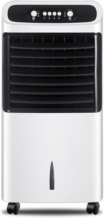  Refroidisseur D'air Ventilateur Humidificateur Climatiseur Mobile Portable Avec 3 Modes 3 Vitesses 8h Minuterie Et 60° Oscillant Réservoir Ventilateur De Circulation D'air Avec 2 Blocs Réfrigérants