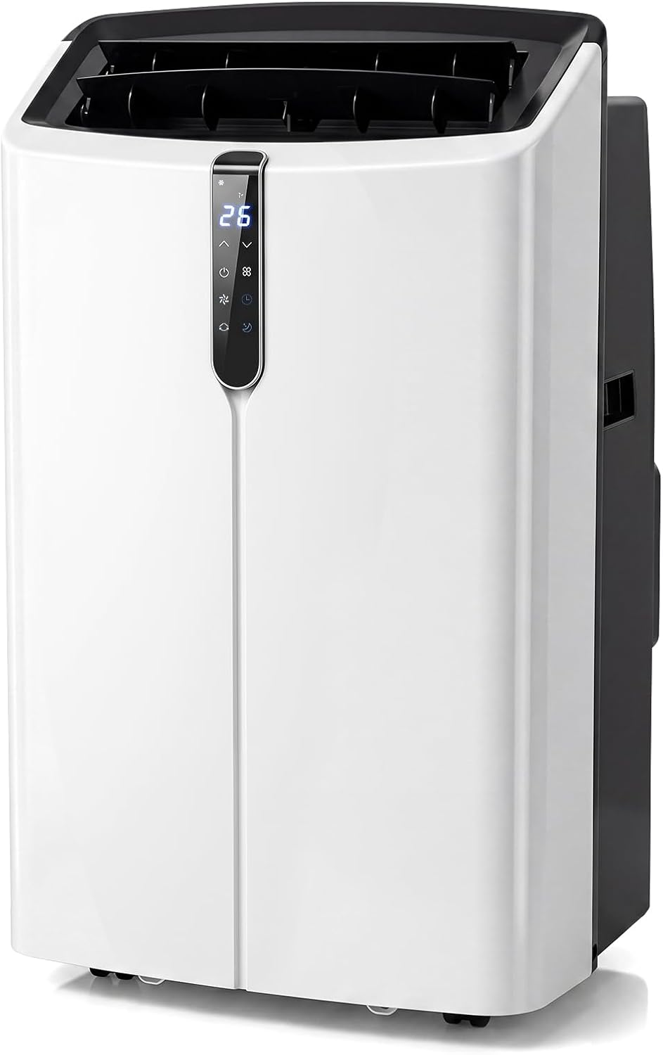  GYMAX Climatiseur Mobile 14000 BTU, 5 En 1 Climatiseur Portable | Refroidissement, Chauffage, Déshumidification, Ventilation, Sommeil, APP Et Télécommande, Minuterie 24 H, Jusqu'à 70 M²