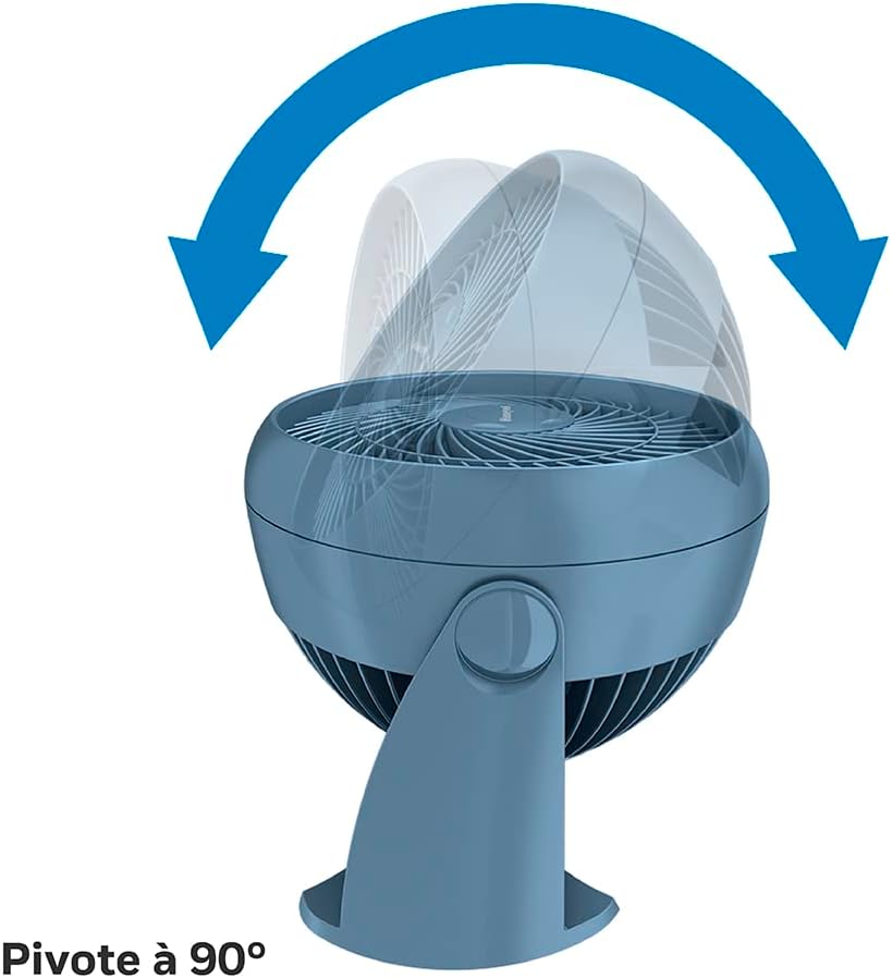  Honeywell Ventilateur TurboForce Power (fonctionnement Silencieux Pour Rafraîchissement, Inclinaison Variable à 90°, 3 Vitesses, Option De Fixation Murale, Ventilateur De Table) HT900NE4