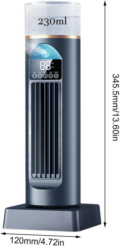 GENERIC Ventilateur De Climatisation Pour Chambre à Coucher | Refroidisseur Oscillant Silencieux à 6 Vitesses Avec Télécommande Et Réservoir D'eau, Minuterie De 6 Heures Pour La Maison, Le Bureau, Le