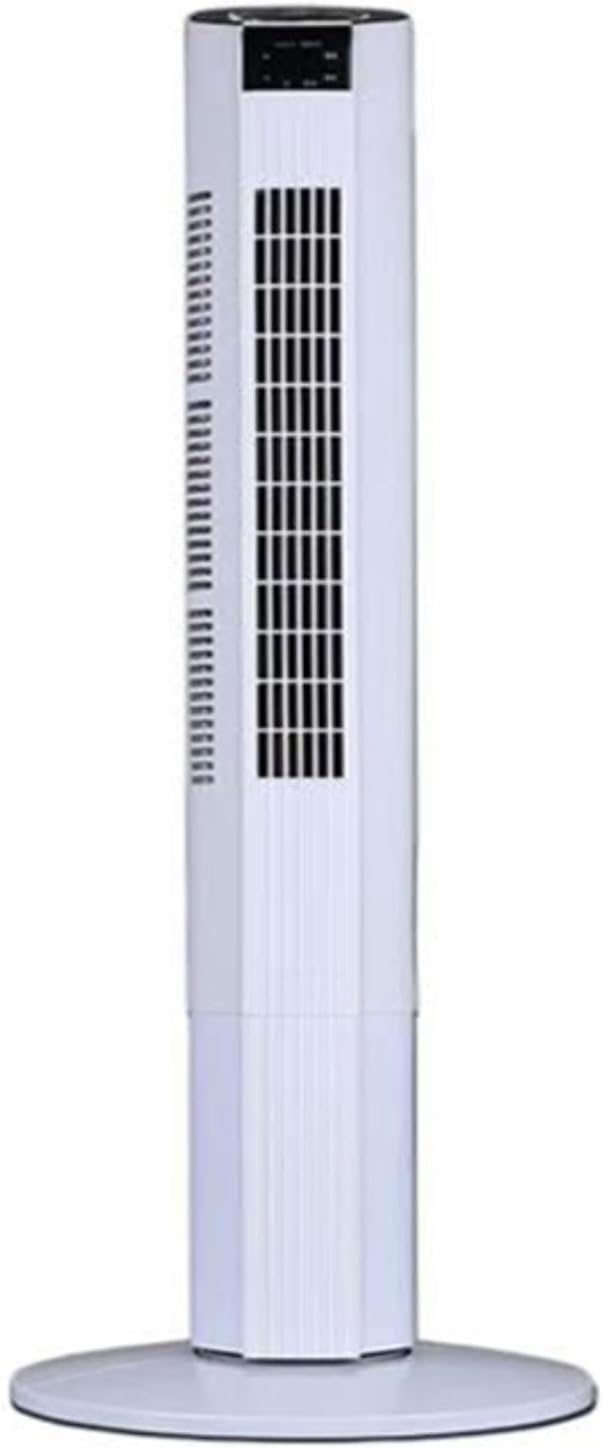  Ventilateur De Tour De Moteur DC Avec Télécommande, 3 Vitesses 12H Timer Refroidisseur D'air Silencieux Pour Le Bureau à Domicile, Refroidissement Portable Avec Oscillation Et Poignée