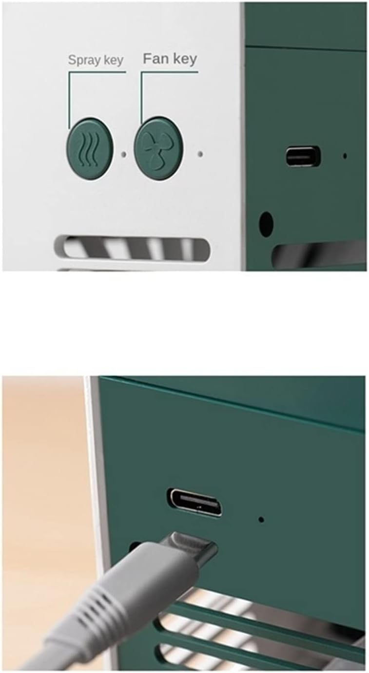  DieffematicKTY Climatiseur Mobile Portable Air Conditioner Home Mini Air Cooler Powerful Refrigeration Air Conditioner (Color : Green)