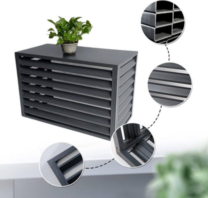  Housse De Protection Décorative En Aluminium Pour Climatiseur Extérieur Toutes Saisons - Résistant Aux Intempéries - Design élégant Pour Une Protection Tout Au Long De L'année