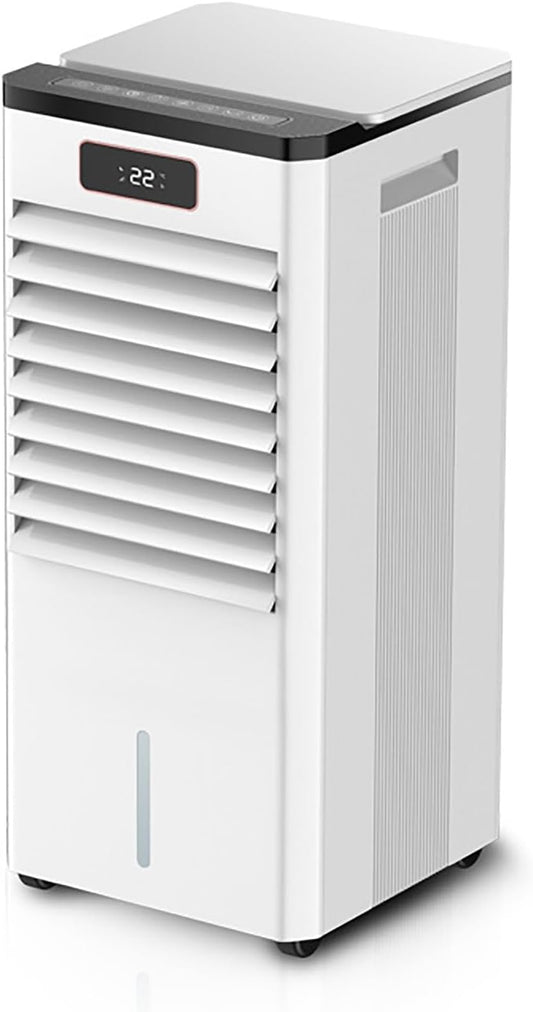  Climatiseur Mobile, 3 En 1 Rafraichisseur D'air Silencieux Sans Évacuation Avec 10L Large Réservoir D'eau, 3 Vitesses, 60°Oscillation, Climatiseur Portable