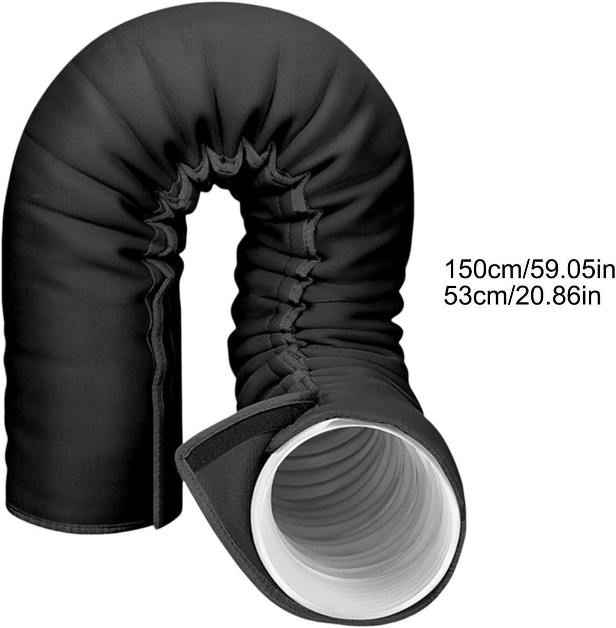  150 CM Manchon Isolant Tuyau Thermique Pour Climatisation Mobile | Manchon Isolant Pour Tuyau De Climatisation Mobile, Gaine Isolante Pour Conduit De Climatisation, 3 Sangles, Pour 12,7/15 CM