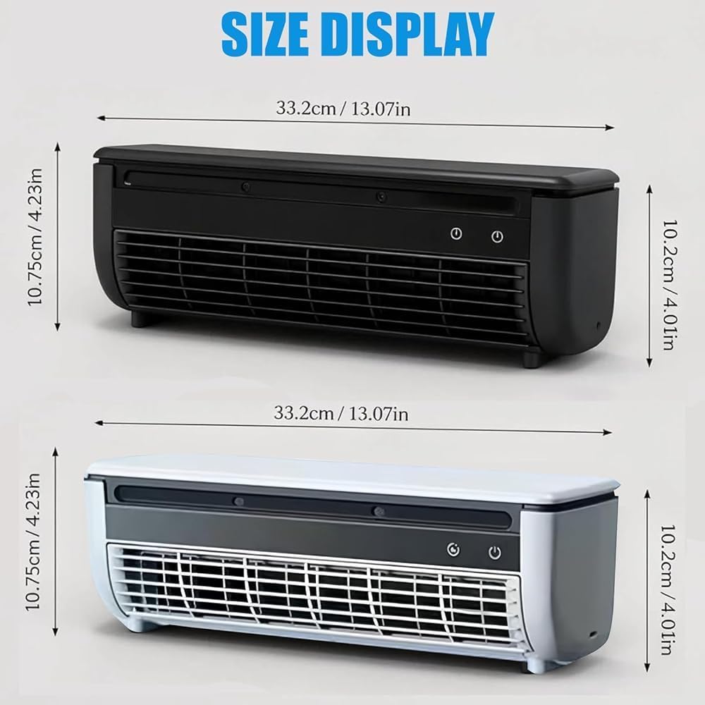  Ventilateur De Climatiseur Mural, Unité De Climatisation Murale, Chargement Sans Fil Pour Cuisine, Chambre à Coucher, Ventilateur De Refroidissement Sans Perçage, Refroidissement Instantané Pour