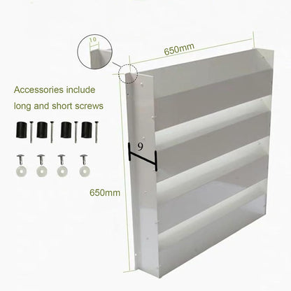  Grille De Protection Pour Grille D'aération Pour Climatiseur, Unité Extérieure – Persiennes Anti-soufflage Direct, Housse De Guidage Du Vent