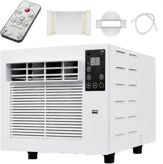  Climatiseur Portable De Voyage Pour Pick-Up, SUV Et Caravane, Climatiseur Mobile Pour Tente Et Rafraîchisseur D'air Portable, 1876 Btu, 280 W, Silencieux, Minuterie À Distance AC+0.9M