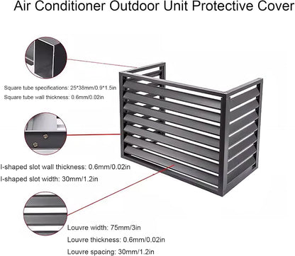  Couverture Etanche Climatiseur，Housse De Protection Extérieure En Alliage D'aluminium Pour Climatiseur, Poubelle, Équipement De Piscine(Brown,100 * 50 * 70cm)