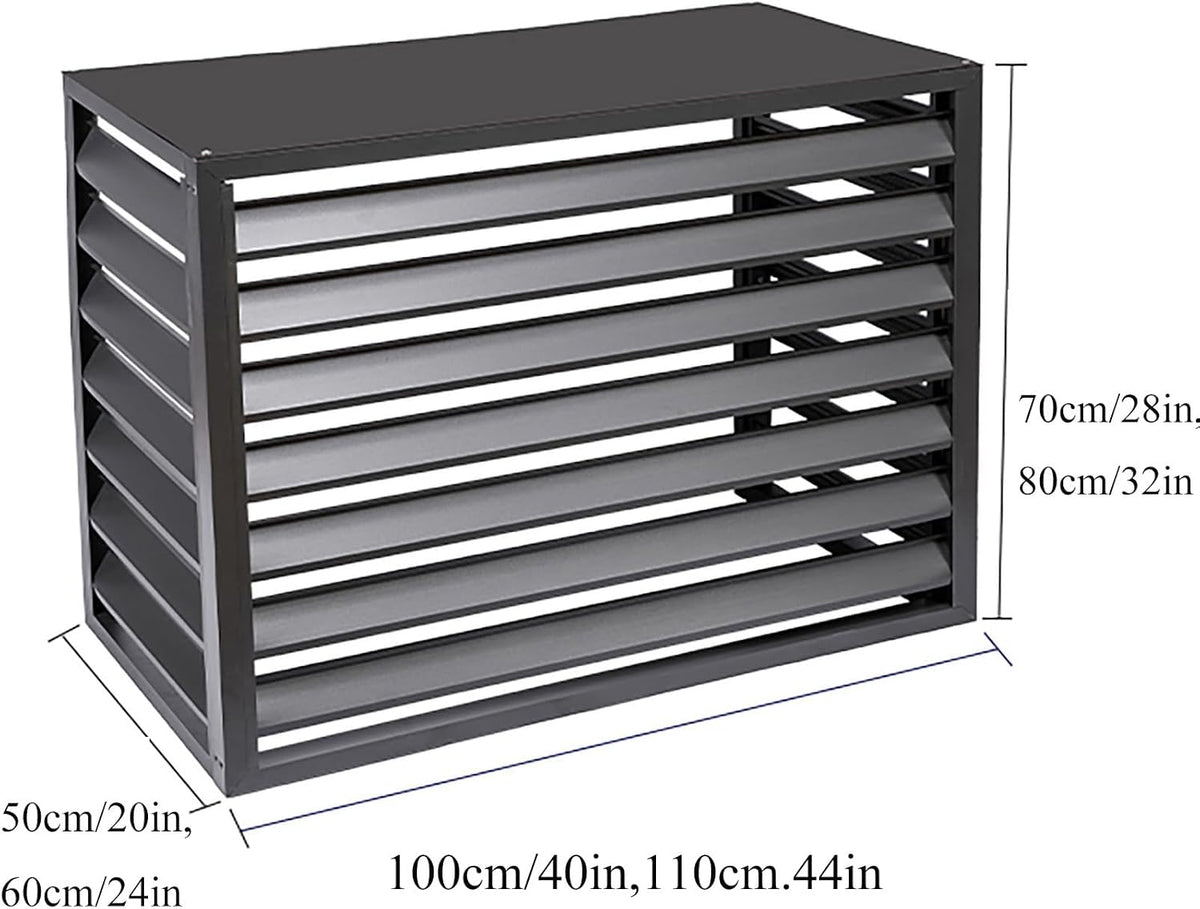  Housses De Protection En Aluminium Pour Climatiseurs Extérieurs, Housses Résistantes Aux Intempéries Pour Climatiseurs Et Thermopompes, Protection Pour Mini-climatiseurs,