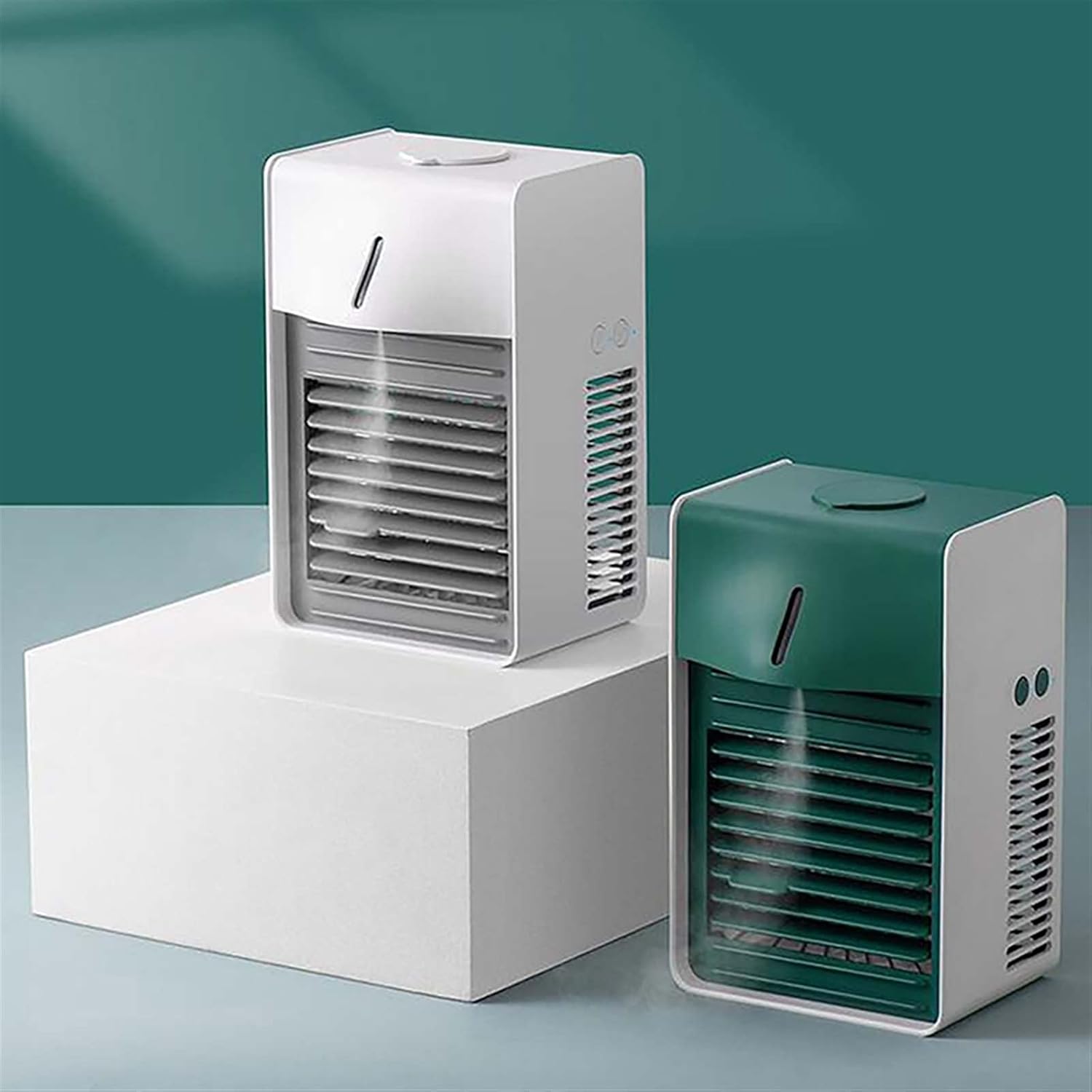  DieffematicKTY Climatiseur Mobile Portable Air Conditioner Home Mini Air Cooler Powerful Refrigeration Air Conditioner (Color : Green)